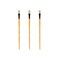 Mimik Hog Professional Synthetic Hog Bristle Paint Brush- Versatile Alternative to Natural Hog Hair Paint Brushes for Oil Painting, Acrylics, Inks, Gouache, Watercolors- Flat - 2 Pack